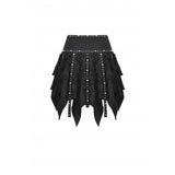 Dark In Love Punk Irregular Tattered Skull Midi Skirt KW340