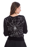 Banned Apparel Creepy Spider Cardigan