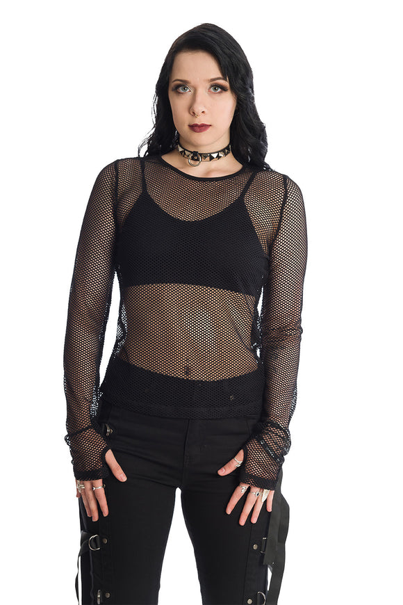 Banned Apparel Lilith Mesh Top