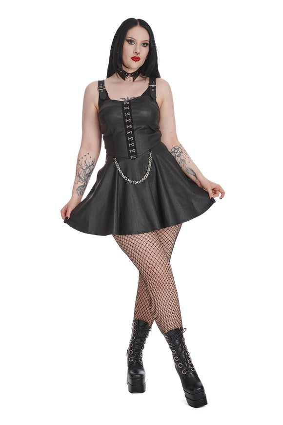 Banned Apparel Chaos Couture Dress With Handcuffs