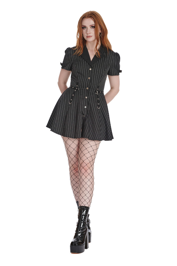 Banned Apparel Black Core Button Up Dress