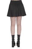Banned Apparel Black Core Pinstripe Skater Skirt