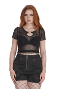 Banned Apparel Moody Melody Mesh Top