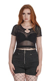 Banned Apparel Moody Melody Mesh Top