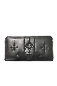 Banned Apparel Gothic Bat Embroidered Wallet