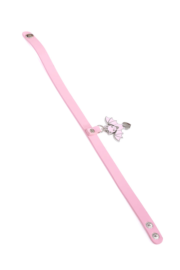 Banned Apparel Kamiko Bat Choker [Pink]