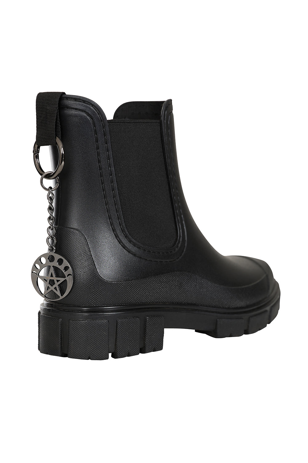 Banned Apparel Gun Metal Arcane Pentagram Keychain