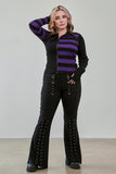 Banned Apparel Midnight Ritual Cardigan [Black/Purple]