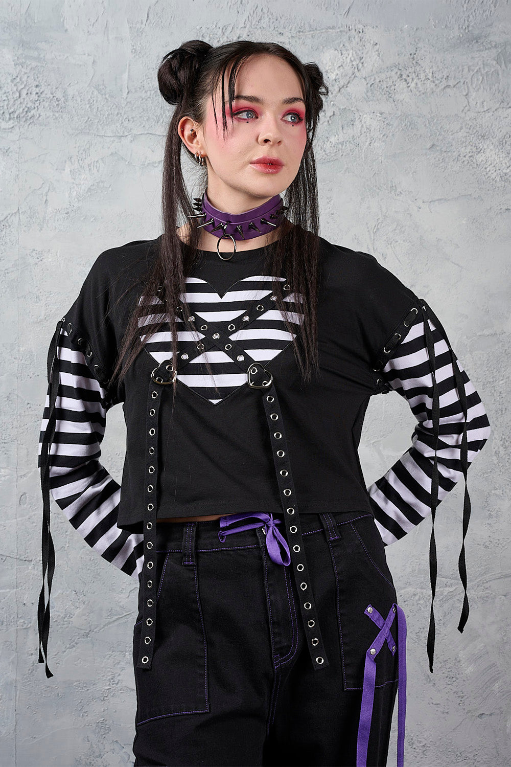 Banned Apparel My Heart Hacker Top [Black/White]