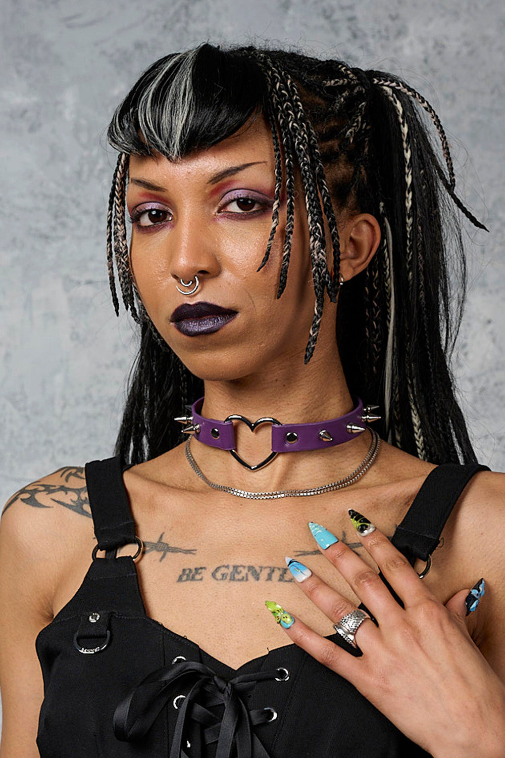 Banned Apparel Saki Herat Choker [Purple]