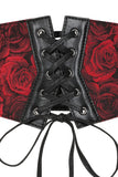 Banned Apparel Crimson Thorn Rose Corsette Belt