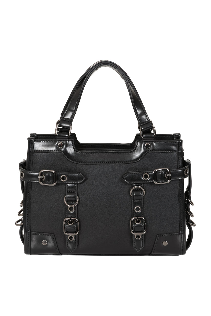 Banned Apparel Black Ledger Satchel Bag