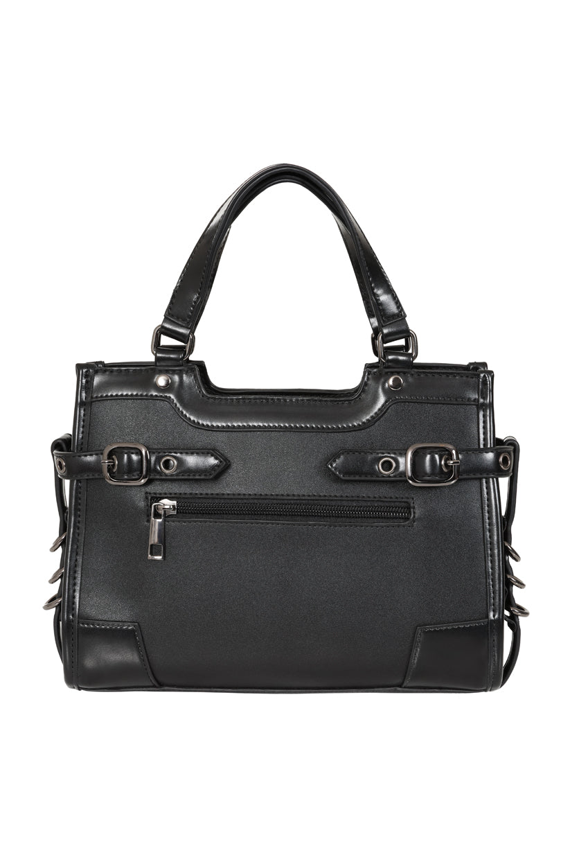 Banned Apparel Black Ledger Satchel Bag