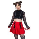 Poizen Industries Rebellious Skirt [Red}