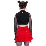 Poizen Industries Rebellious Skirt [Red}