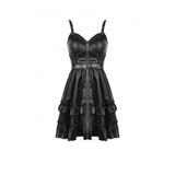 Dark In Love Rebel Locomotive Faux Leather Dress DW519
