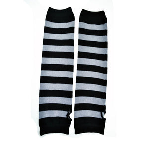 Poizen Industries Stripe Armwarmers [Grey]