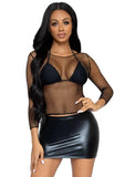 Leg Avenue Fishnet Top [Long Sleeve]