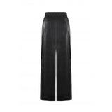 Dark In Love Punk Black Leather Bodycon Split Skirt KW370