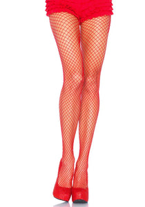 Leg Avenue Industrial Net Tights Red 9003