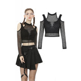 Dark In Love Alternative Net Splicing Top TW304