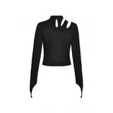 Dark In Love Punk Rock Hollow Out Top TW455
