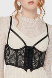 Killstar Ardern Lace Basque [Black]