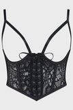 Killstar Ardern Lace Basque [Black]