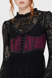 Killstar Arden Lace Basque [Plum]
