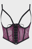 Killstar Arden Lace Basque [Plum]
