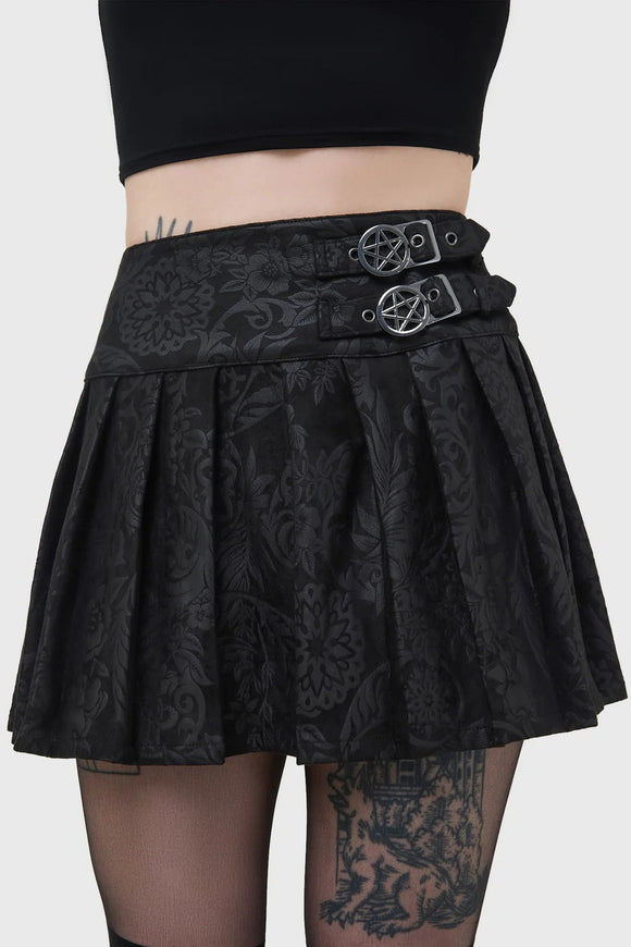 Killstar Bat Girl Skirt [Black Lily]