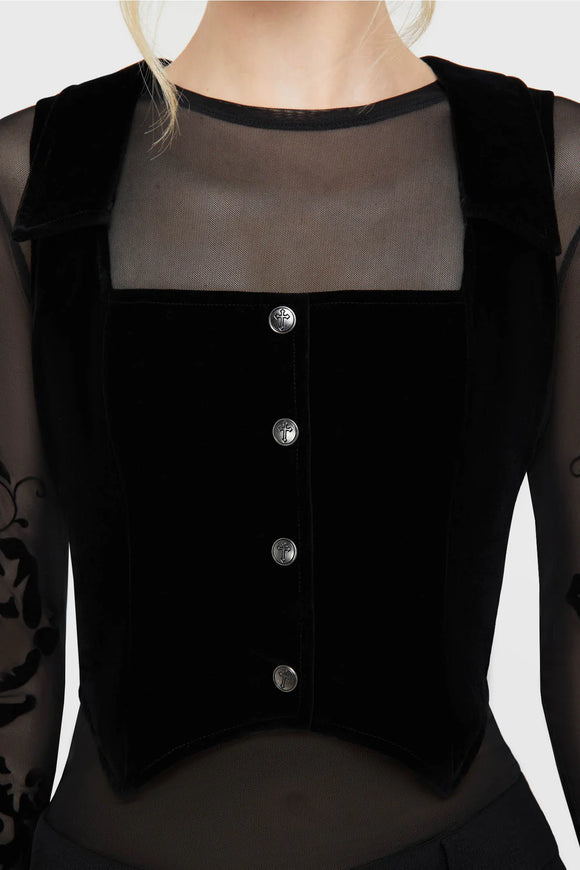 Killstar Bat's Embrace Waistcoat