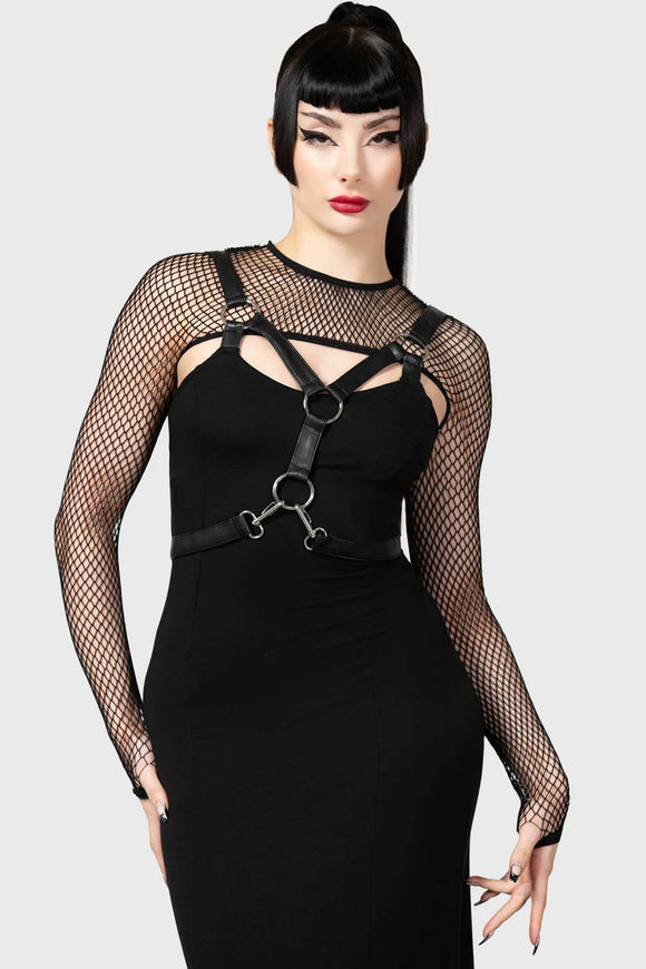 Killstar Bite Me Fishnet Bolero