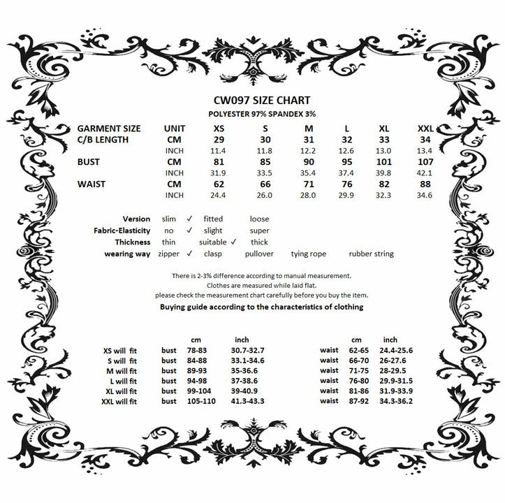 Dark In Love Elegant Floral Jaquard Bustier CW097