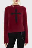 Killstar Dead Romantic Sweater [Black/Red]