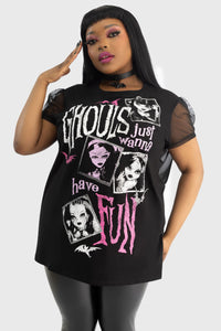 Killstar Monster High Ghoul Friends Sheer Combo Top