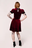 Hell Bunny Mourning Dress [Burgundy]