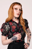 Hell Bunny Blooming Elle Blouse
