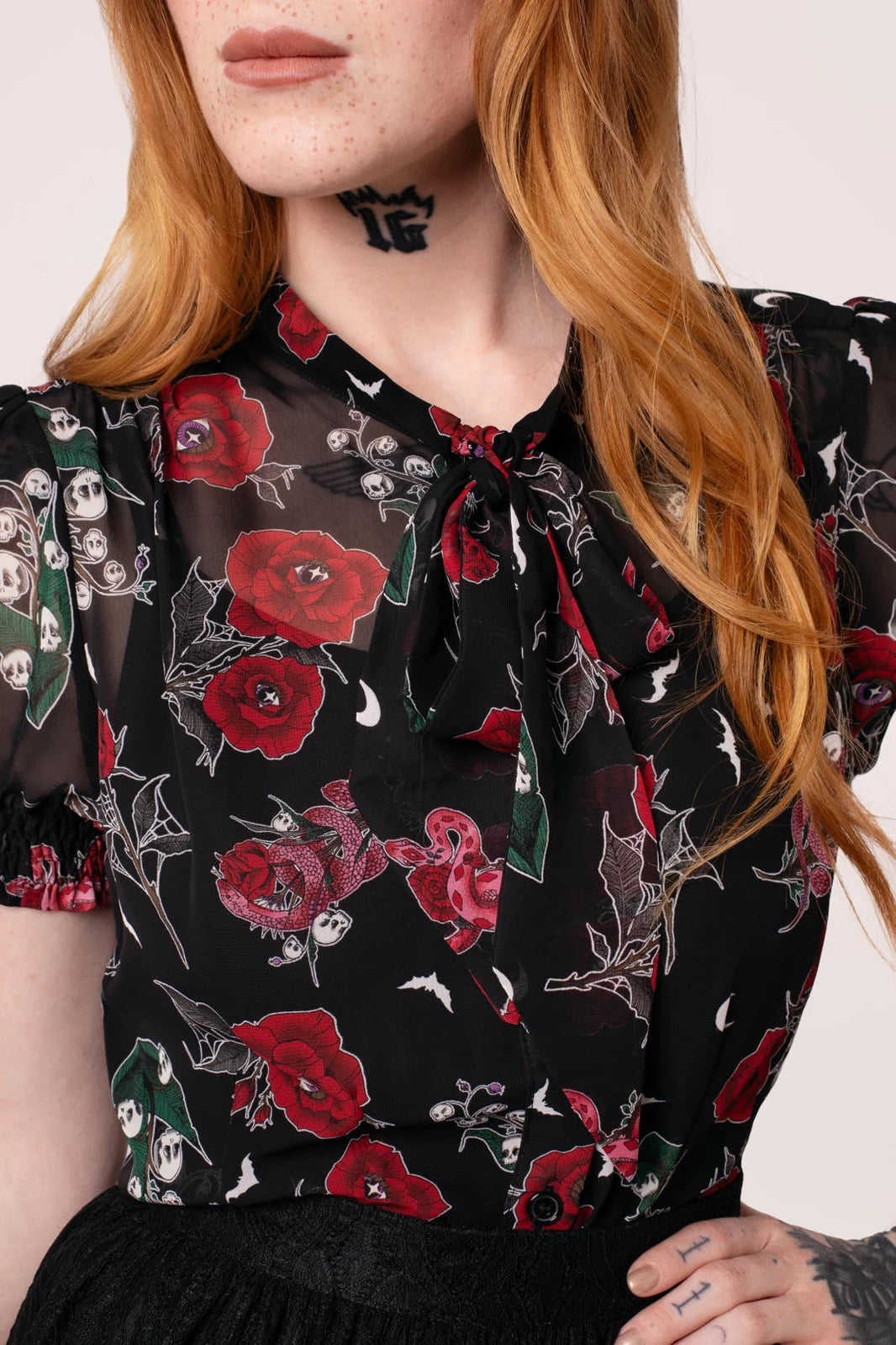 Hell Bunny Blooming Elle Blouse