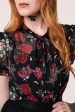 Hell Bunny Blooming Elle Blouse