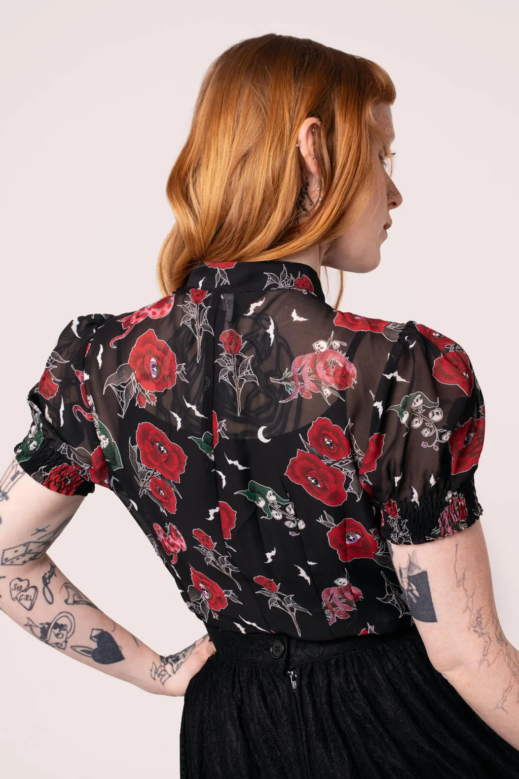 Hell Bunny Blooming Elle Blouse