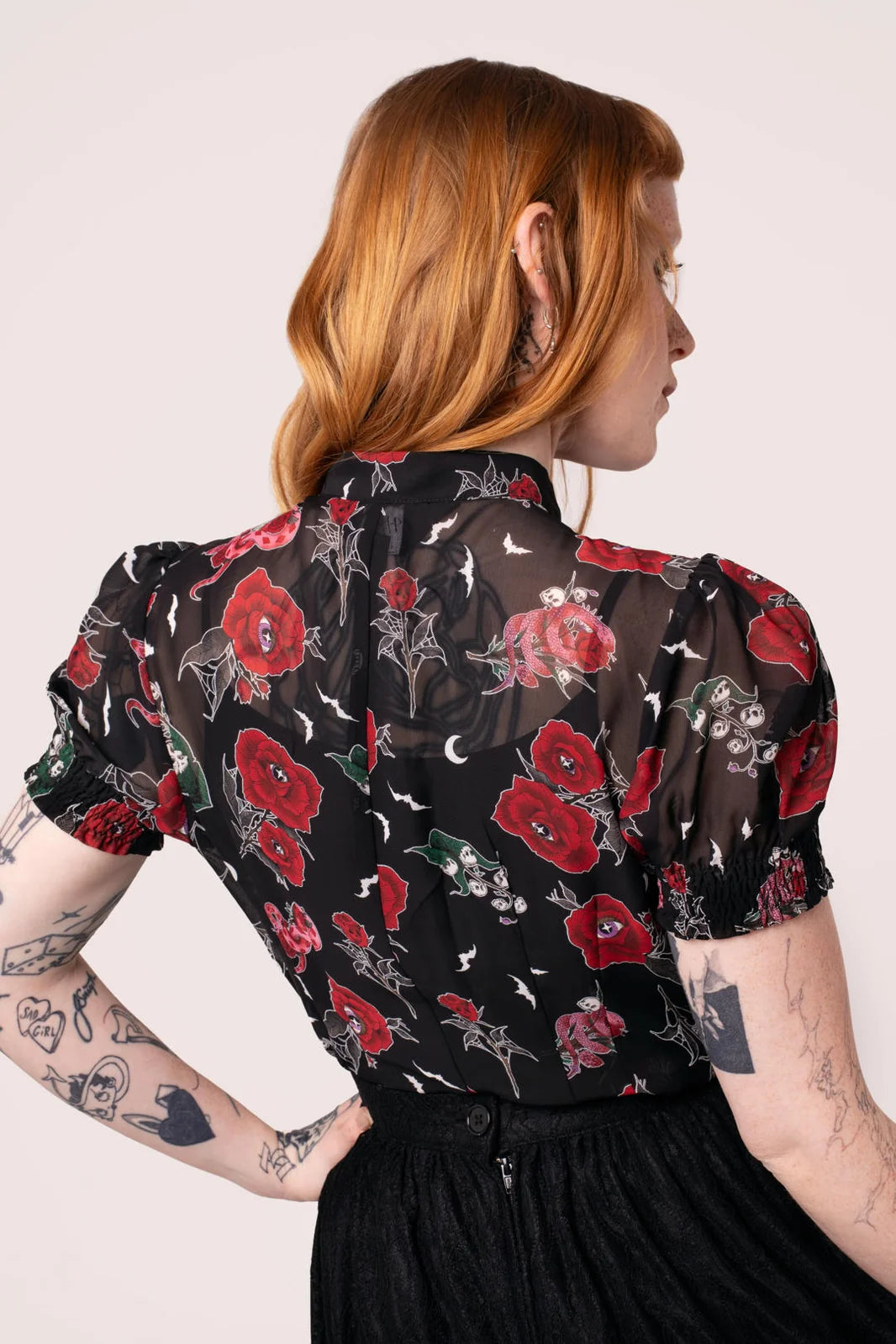 Hell Bunny Blooming Elle Blouse