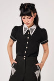 Hell Bunny Elizabeth Blouse
