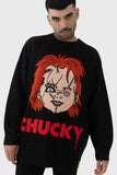 Killstar Universal Chucky I Like To Be Hugged Knit Sweater