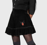 Killstar Lamellae Mini Skirt