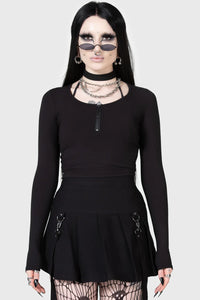 Killstar Lune Sting Ribbed top