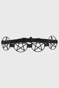 Killstar Pentagram Belt [Black]