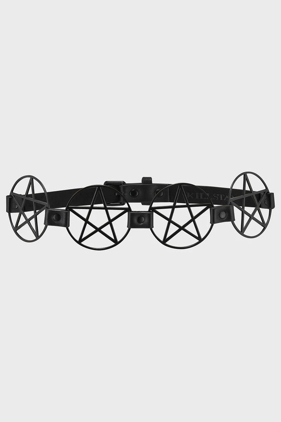 Killstar Pentagram Belt [Black]