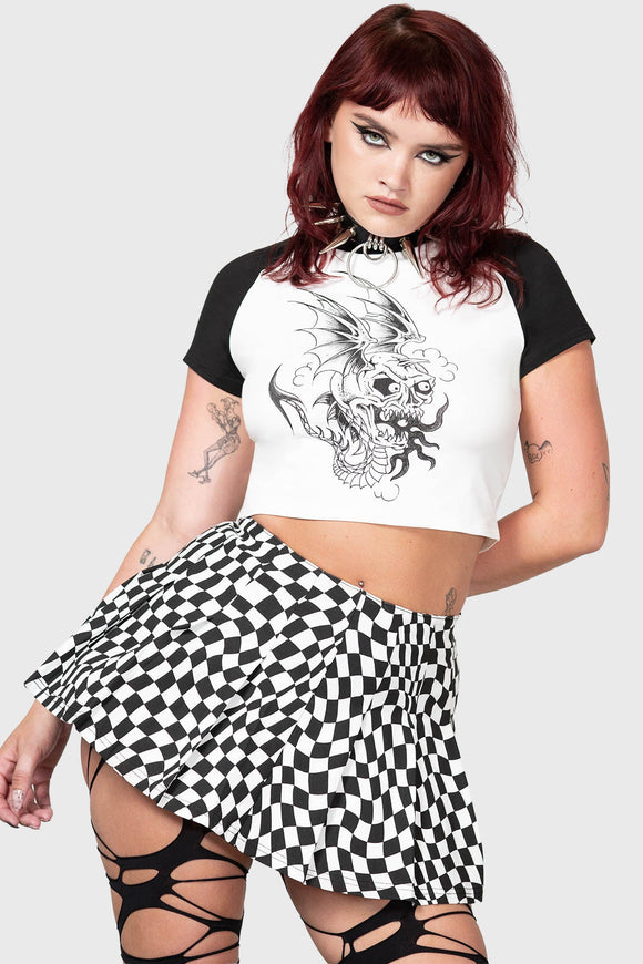 Killstar Punk Wave Mini Skirt