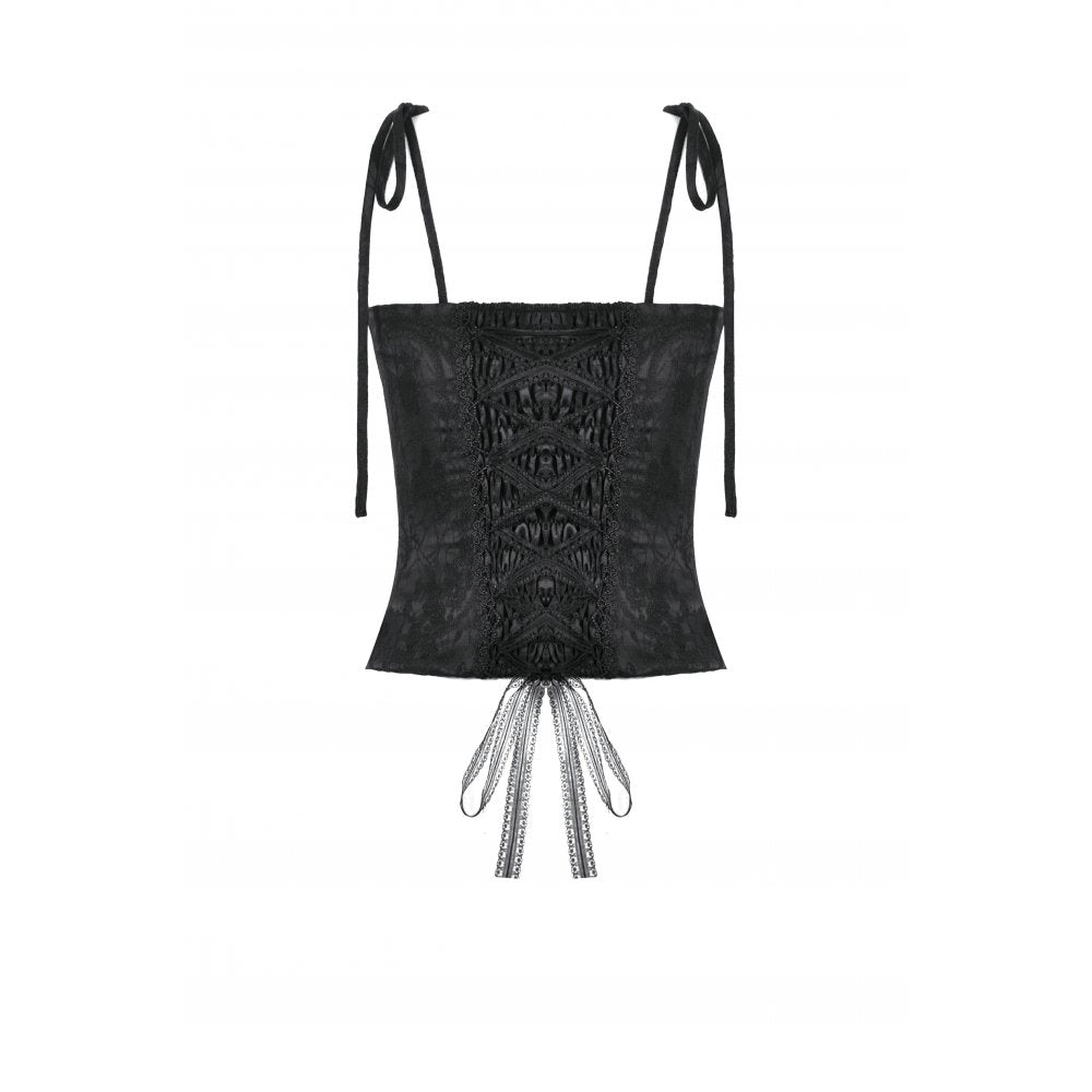 Dark In Love Elegant Floral Jaquard Bustier CW097